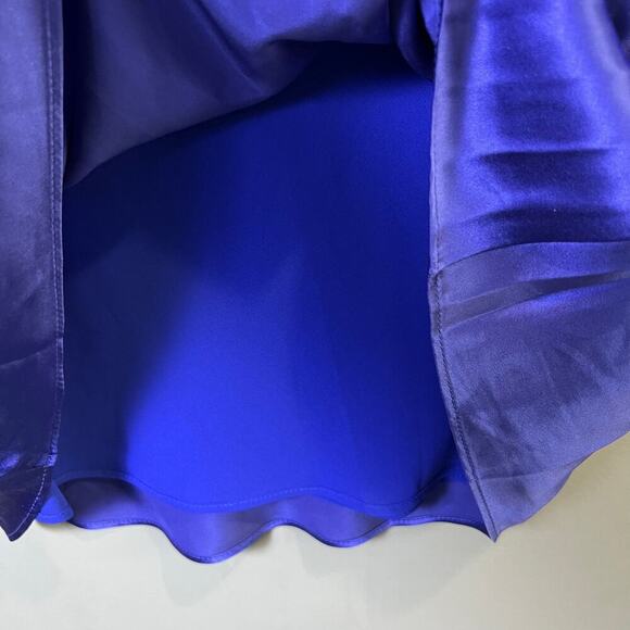 Lafayette 148 Silk Blue Tank Sleeveless Blouse Size 16 - Picture 4 of 6